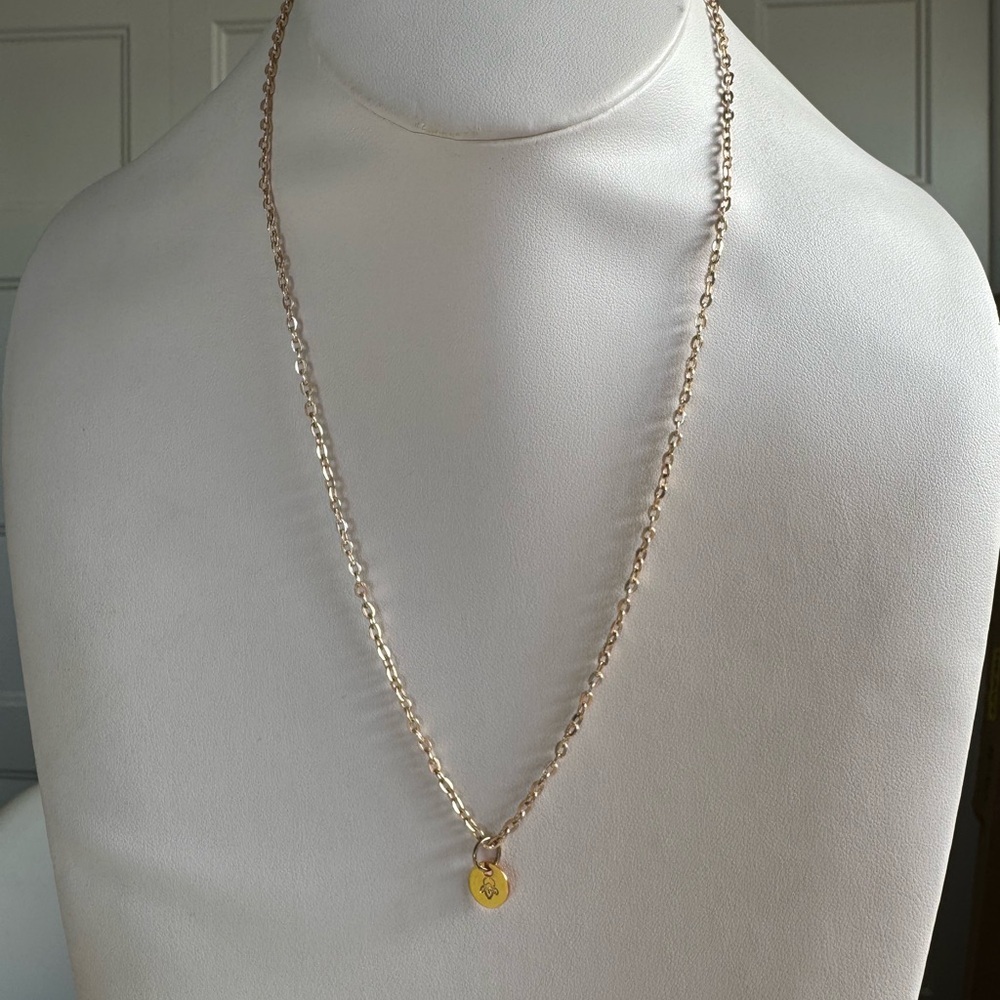 Minimalist Iris Flower Necklace